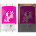 thumbnail image 2 of Caroline's Treasures BB9093CNL Unicorn Pink Stripes #2 Ceramic Night Light, 6x4x3", multicolor, 2 of 2