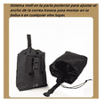 thumbnail image 2 of 2pc Bolsa Táctica Militar Bolsa Recuperadora Táctica Camping Lab.G,  Negro, 2 of 5