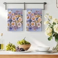 thumbnail image 3 of Watercolor Flowers Kitchen Towels Set of 4, Farmhouse Spring Botanical Daisy Plants Absorbent Dish Towels for Kitchen, Microfiber Hand Towel, Quick Drying Tea Towel for Cleaning Decorative Dishcloths, 3 of 7