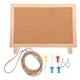 thumbnail image 1 of Tablero de corcho pequeño para escritorio con marco de madera, tablero decorativo para oficina, hogar y escuela, tablero para fotos y mensajes, 1 of 7