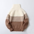 thumbnail image 6 of HBGVBA Boys Long Sleeve Sweater,Quarter Zip Knit Tops,Fall Winter Stand Collar Casual Pullover Sweaters for 7-15 Years Kids, 6 of 6