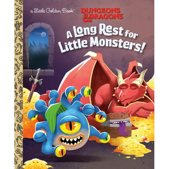 Little Golden Book A Long Rest for Little Monsters! (Dungeons & Dragons), (Hardcover)