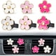 thumbnail image 4 of Lindos regalos de Navidad, accesorios de decoración de coche rosa para mujeres y adolescentes, 6 ambientadores con aroma a coche, clips de ventilación, decoraciones de flores de margaritas femeninas,, 4 of 4