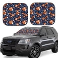 thumbnail image 2 of Bingfone Cute Foxes Windshield Sun Shade 2-Piece Foldable Car Front Window Sunshade for Most Sedans SUV Truck-Small, 2 of 7