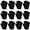 Black, variant on 12 Pairs Kid's Winter Magic Gloves Children Stretchy Warm Magic Gloves Boys or Girls Knit Gloves