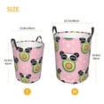 thumbnail image 3 of Balery Panda Avocado Cesta de ropa redonda con asas, impermeable, independiente, para ropa, juguetes, dormitorio y familia-Medium, 3 of 6