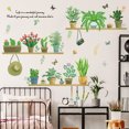 thumbnail image 5 of Pegatinas decorativas TUNC Conjunto de plantas en maceta y mariposa Sencillez, 5 of 5