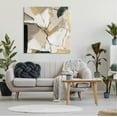 thumbnail image 3 of Stupell Industries Glam & Beige Abstraction Abstract Painting Gallery Wrapped Canvas Art Print Wall Art, 36 x 36, 3 of 8