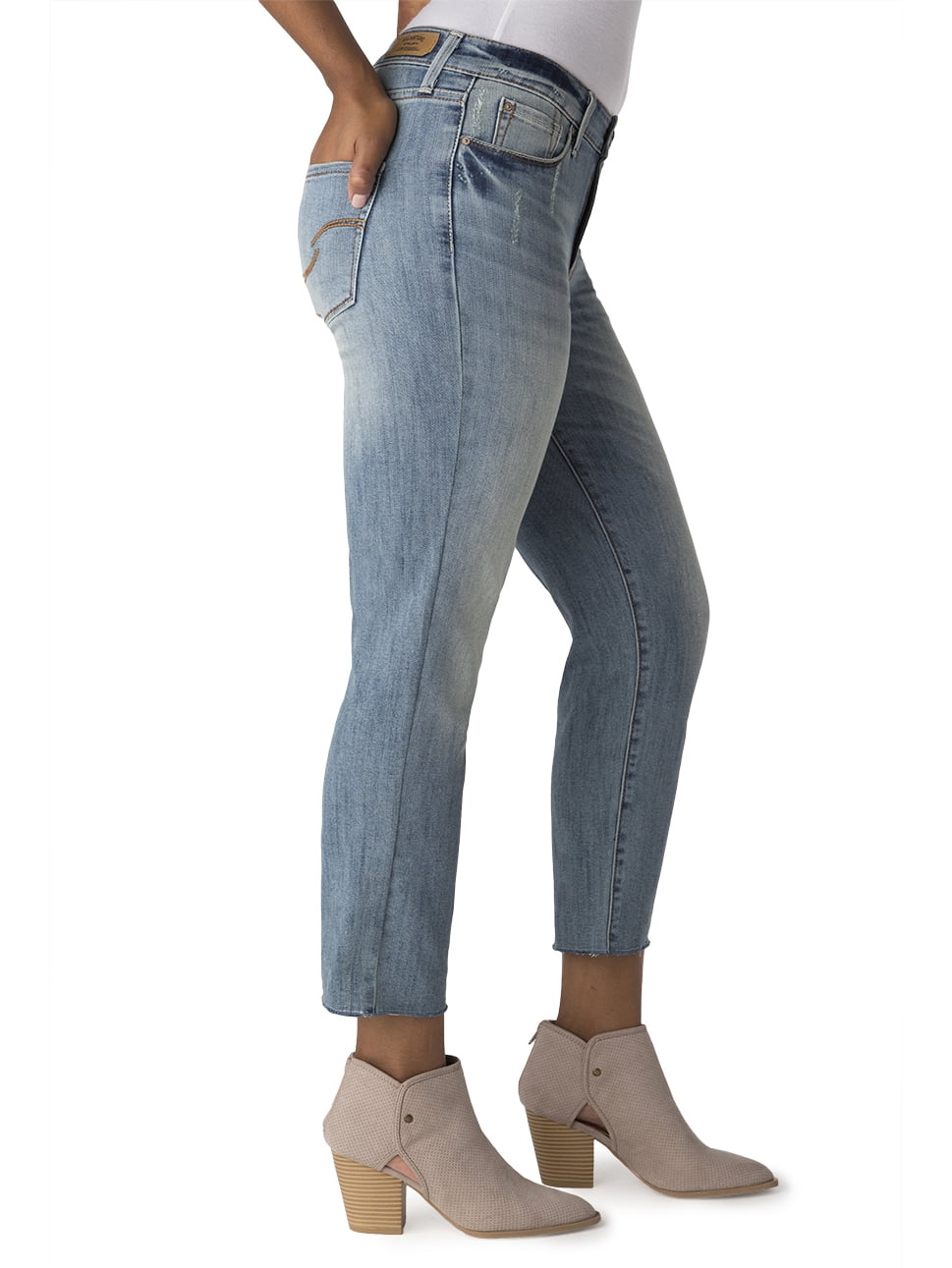 signature levi strauss high rise slim crop