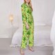 thumbnail image 3 of Fotbe Green Avocado Conjunto de Pijama de Manga Larga para Mujer con Estampado, Ropa de Dormir de 2 Piezas, Conjunto de Casa Suave y Cómodo con Bolsillos-Medium, 3 of 7