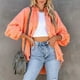 thumbnail image 1 of Chaqueta Vaquera Femenina NikouMX chaqueta de Mujer manga Larga Moda Color Puro, 1 of 5
