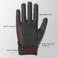 thumbnail image 4 of Hefilesy Special Work Gloves Anti-Electricity Protective Electrical Insulating Glove Safety MittenBreathable Mittens Riding Motorcycle Black Red M, 4 of 6
