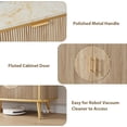 thumbnail image 3 of Vecenuy 47.2" Fluted Buffet Cabinet with 2 Drawers & Adjustable Shelves, Modern Sideboard for Dining Room, Living Room, Hallway, Natural Oak, 3 of 10