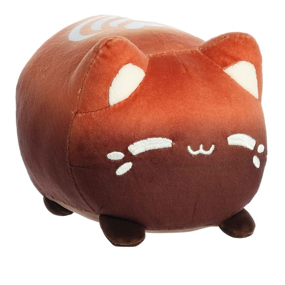 Aurora - Small Brown Tasty Peach - 7" Catpuccino Meowchi - Enchanting Stuffed Animal