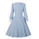 thumbnail image 3 of Vestido Retro Vestido Estampado Floral Mujer Verano Retro Casual Pullover Color Sólido Vestido Largo de Manga Larga Odeerbi ODB115288, 3 of 3