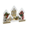 thumbnail image 1 of Led Snow Covered Wooden Glitter Village (15.3"), 1 of 3