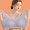 thumbnail image 6 of Ersazi Front Hook Bras For Women Ice Silk Lymp And Shaping & Powerful Lifting Bra, Non-Marking Comfort Bras Gray 2Xl, 6 of 7