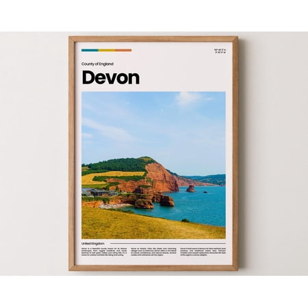 Devon Poster, Devon Print, Devon Photo, Devon Art, England Poster, England Print, Travel Poster Gift, 8x12 UNFRAMED