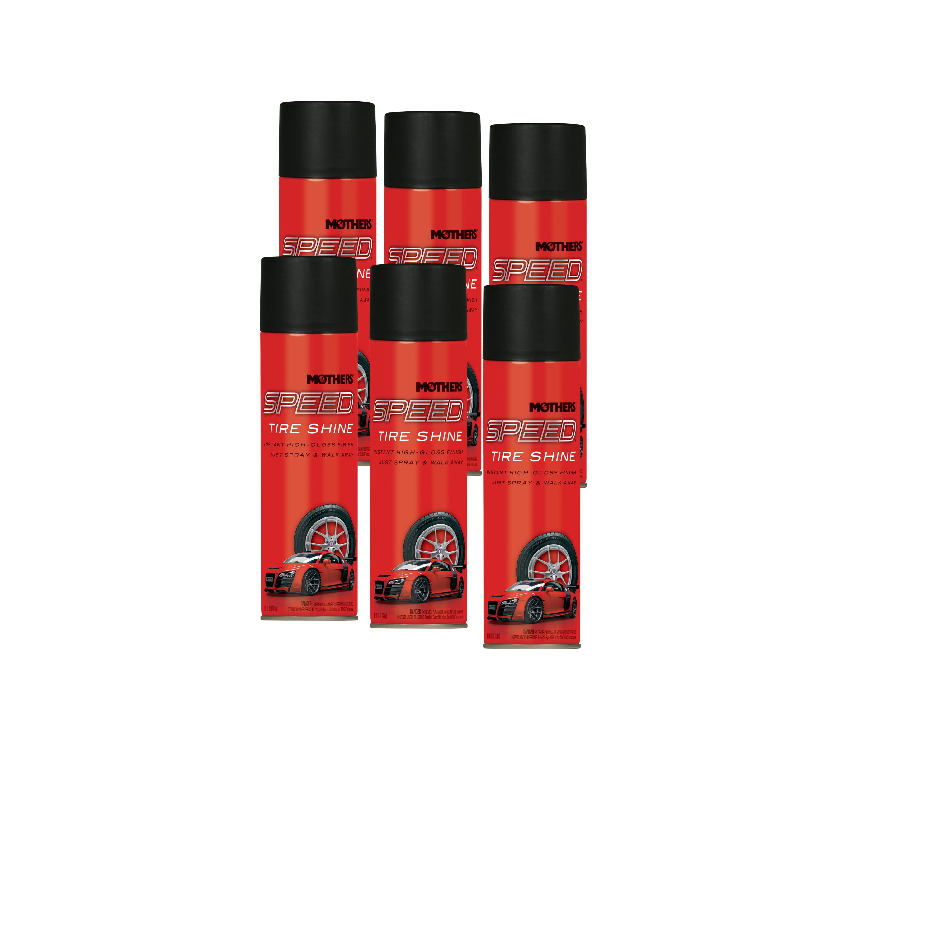 Mothers Auto Car Wheel Protectant, Speed Tire Shine, 15 oz