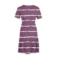 thumbnail image 4 of PATLOLLAV Women's Summer Tiered Mini Dresses Casual Short Sleeve T Shirt Dress with Pockets, 4 of 6