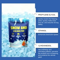 2026 Blue Ice & Snow Melt – Snow Melt, Rock Salt, Driveway & Sidewalk Salt for Ice, Blue Granular Rock Salt, Melts to −16°F (−27°C) – Resealable Zip Bag A