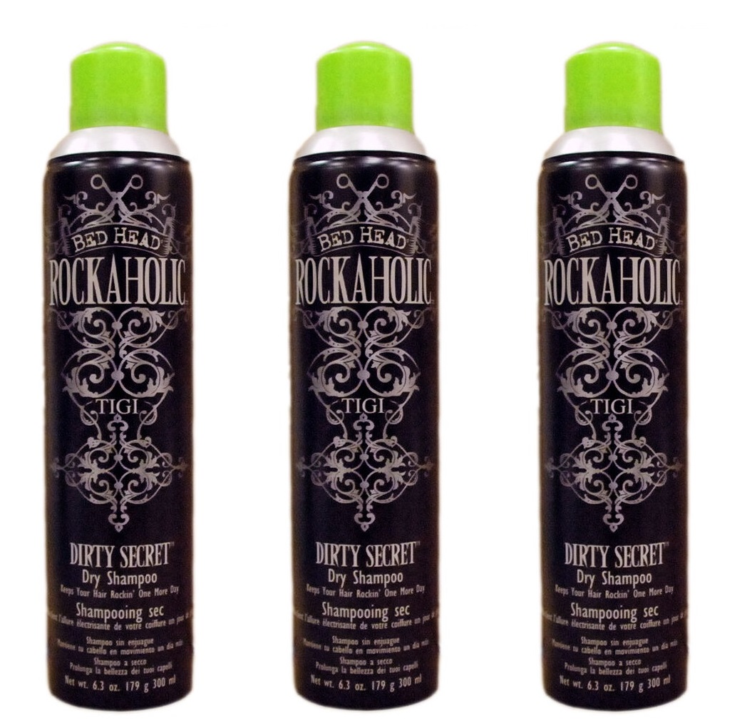 TIGI Bed Head Rockaholic Dirty Secret Dry Shampoo 6.3 oz (Pack of 3)