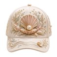 thumbnail image 3 of Lispipm Women's Fashion Baseball Caps Embroidered Rhinestone Decor Cap Ladies Adjustable Outdoor Sun Hat for Travel, 3 of 5