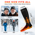 thumbnail image 2 of OHORTEB Heated Socks for Men Women 5000mAh Rechargeable Electric Heating Socks Warm Winter Thermal Socks for Skiing Hiking Camping Hunting, 2 of 6