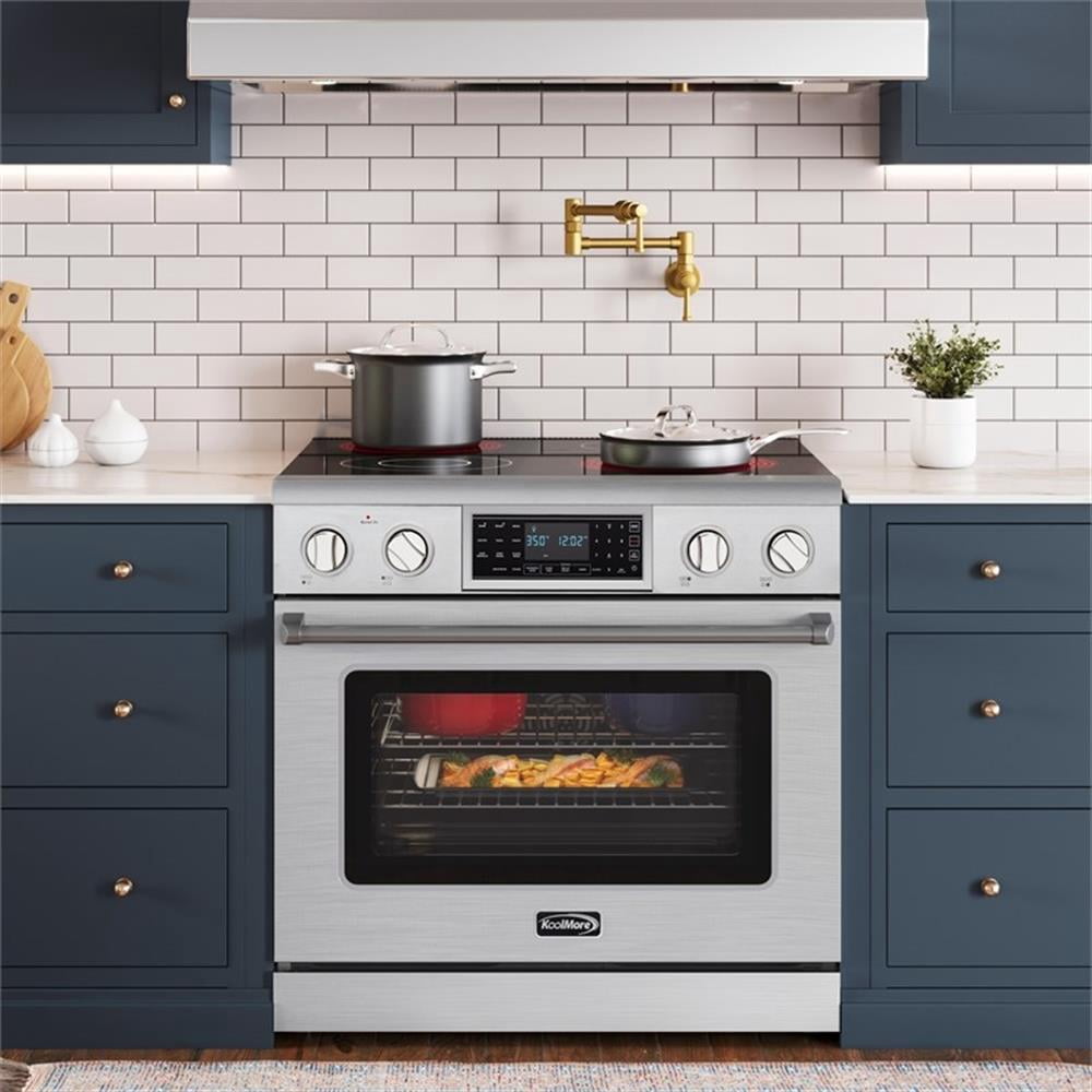 Pemberly Row 36" Electric Professional Range with Tilt Panel & Digital controls