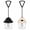 Black & White, variant on ASR Outdoor 350 Lumen LED Hanging Camping Lantern 6 Stages, White
