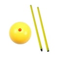 thumbnail image 1 of QualitChoice Football Sign Rod Detachable Portable with Base Soccer Agility Training Pole 1.5 meter Yellow 1M, 1 of 2