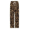 thumbnail image 4 of Animal Print Pajama Pants Breathable with Pockets Pajamas For Lady Vintage Sleeping Pants Bedroom Homewear, 4 of 6