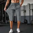 thumbnail image 6 of Men Hiking Capri Pants Quick-Dry Lightweight Sweatpants Outdoor Sports Fishing Water Resistant Zipper Pockets, 6 of 6