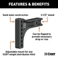 thumbnail image 2 of CURT 17131 Replacement Weight Distribution Hitch Shank, 2-1/2-Inch Receiver, 2-Inch Drop, 6-Inch Rise, 2 of 3