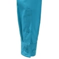 thumbnail image 5 of Doublju Women's Long Sleeve Slim Fit Button Down Dress Shirt (Plus Size Available), 5 of 5