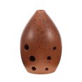 thumbnail image 3 of Chinese Flute Xun Instrument Ceramic Ocarina Ancient Xun Instrument 8 Hole Ceramic Ocarina Musical Instruments With Cleaning Cloth For Kids Children Beginner, 3 of 5
