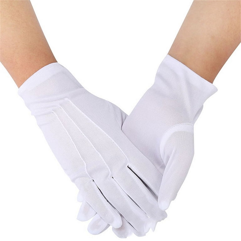 knee length dresses for ladies Gants de Matin Blanc main image 1