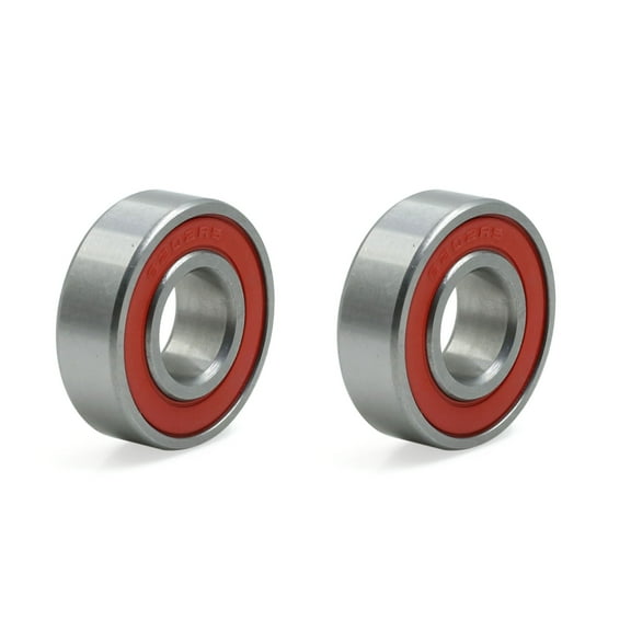 Unique Bargains 2pcs 6202RS 15mm x 35mm x 11mm Double Sealed Deep Groove Ball Bearing