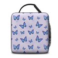 thumbnail image 3 of Butterfly and Blue Purple Pattern Insulated Lunch Bag Teens,Lunch Box for Men Women for Work,Picnic or Travel,10.2x9.5x4.3 Inches,8 Can Capacity, 3 of 6