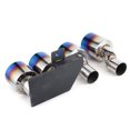 thumbnail image 3 of Puntas de escape, puntas de silenciador de acero inoxidable, sistema de escape doble, accesorio para coche, 3 of 14