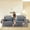 G-ray, variant on Coollooc Easy-Going Reversible Couch Cover for 3 Cushion Couch Sofa Cover for Dogs Water Resistant Furniture Protector Cover with Foam Sticks Elastic Straps for Pet Cat