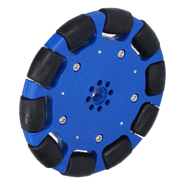 Rueda omnidireccional de 100 mm, rueda omnidireccional de neopreno, piezas de robot industrial Omni Wheel, ultra sensible