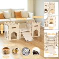 thumbnail image 3 of Bunny Castle HIIMALEX, tamaño extra grande, de madera, para conejos, 3 of 9