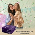 thumbnail image 2 of Birthday Gifts for Women Men, Soft Throw Blanket for Women Men, Daughter Birthday Blanket for Girl Sister, Boyfriend Birthday Gifts from Girlfriend, Christmas Throw Blanket for Bed Couch 50x60, 2 of 6