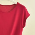 thumbnail image 4 of Antinious Women Solid Round Neck Pullover Versatile Sleeveless Plus Size Soft Loose Pajama Tops, 4 of 5