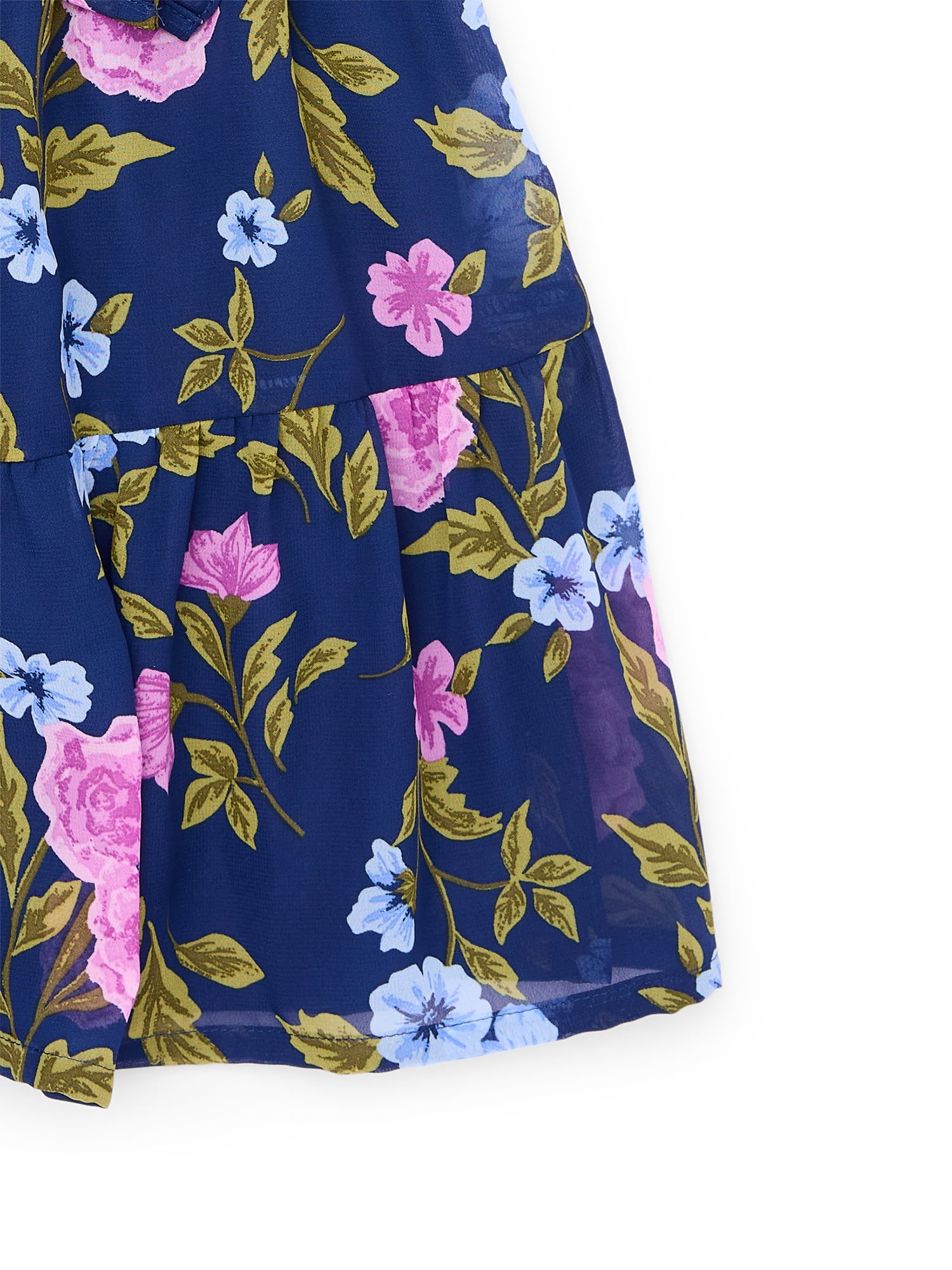 Zac Kids by Zac Posen Girls Floral Dress with Short Sleeves, Sizes 4-18
