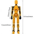 thumbnail image 2 of 7 PC Titan 13 Action Figure Set Dummy 13 Action Figures 3D Printed Multi-Jointed Movable Desk Decor 5.3", 2 of 3