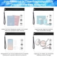 thumbnail image 4 of Zip Bag 3 Packs 20 x 20 cm, 1 Litre Hand Luggage, Travel Holiday Must Have, Waterproof and Leak-Proof with Handle, Air Travel Accessories, black-transparent, holiday, 4 of 7