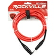 thumbnail image 2 of Rockville RCXFB10R 10' Female XLR to 1/4'' TRS Cable Red, 100% Copper, 2 of 2
