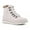 Winter White, variant on Cliffs by White Mountain Womens Hallett Faux Fur Trim Lace Up Ankle Boots